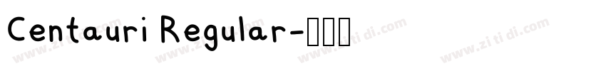 Centauri Regular字体转换